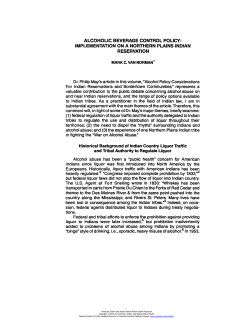 alcoholic beverage control policy: implementation on a northern