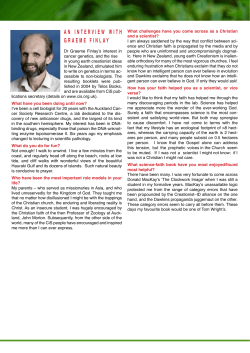 An interview with GrAeme FinlAy