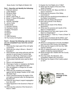 Study Guide - Civil Rights and modern ga