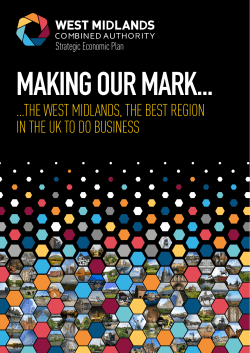 ...THE WEST MIDLANDS, THE BEST REGION IN THE UK TO DO