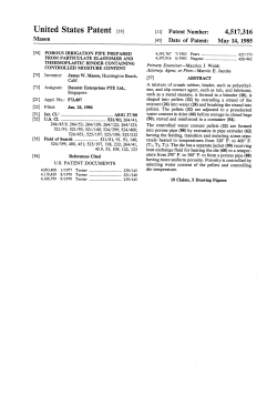 Porous irrigation pipe prepared from particulate elastomer and