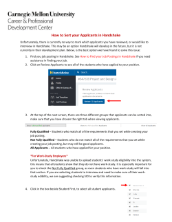 How to Sort your Applicants in Handshake