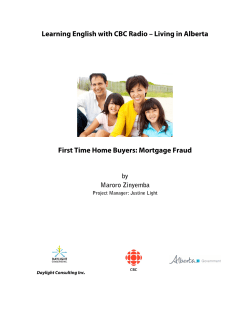 Mortgage Fraud - Alberta, Canada