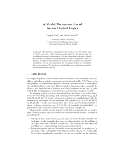 A Modal Deconstruction of Access Control Logics