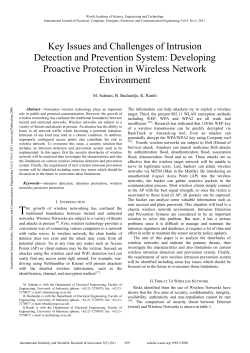 Key Issues and Challenges of Intrusion Detection and Prevention