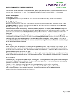 Understanding the Closing Disclosure