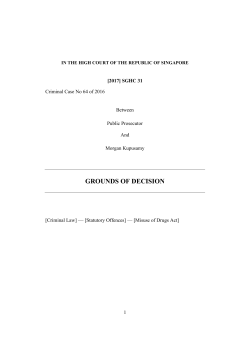 grounds of decision