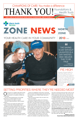 North Zone News - May 2013