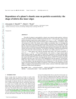 Dependence of a planet`s chaotic zone on particle eccentricity: the