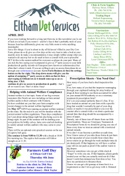 Farmers Golf Day - Eltham Vet services