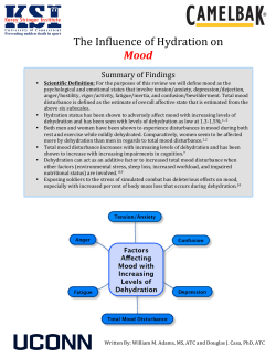 The Influence of Hydration on Mood