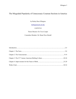The Misguided Popularity of Cesarean Sections in America