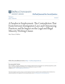 A Paradox in Employment: The Contradiction That