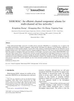 SAM-MAC: An efficient channel assignment