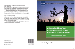 A Peacebuilding Tool for a Conflict