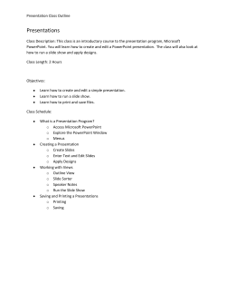 Presentations - Berks County Public Libraries