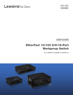 EtherFast 10/100 5/8/16-Port Workgroup Switch