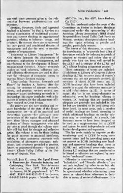 On Equal Terms: A Thesaurus for Nonsexist Indexing and