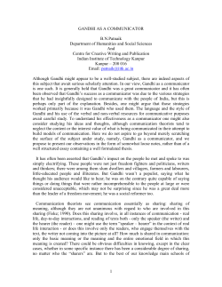 gandhi as a communicator