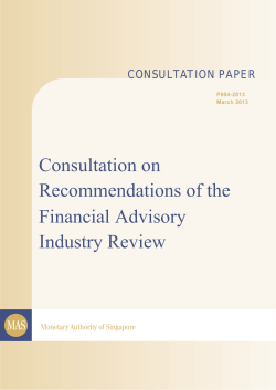 TABLE OF CONTENTS - Monetary Authority of Singapore