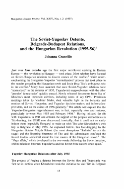 Hungarian Studies Review - Vol. 24. No 1-2. (Spring-Fall 1997)