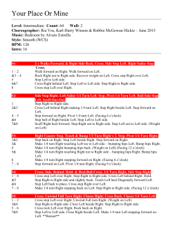 CopperKnob - Linedance Stepsheets - Your Place