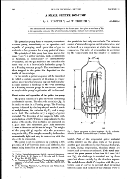 a small getter ion-pump