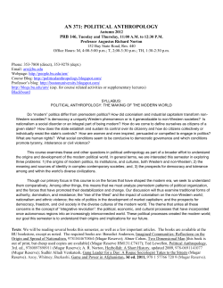 an 371: political anthropology