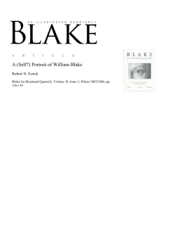 A (Self?) Portrait of William Blake