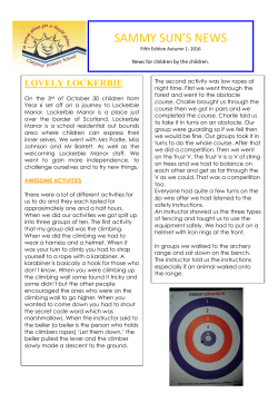 sammy sun`s news - Claypool Primary School