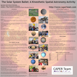 The Solar System Ballet: A Kinesthetic Astromomy Activity