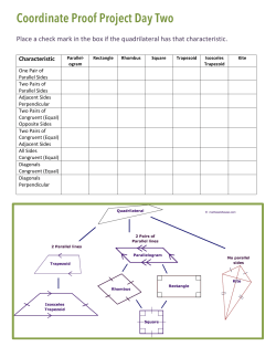 Coordinate Proof Project Day Two