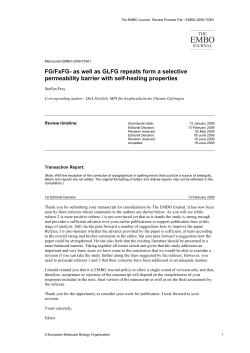 FG/FxFG- as well as GLFG repeats form a selective permeability