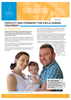 acute myeloid leukaemia news