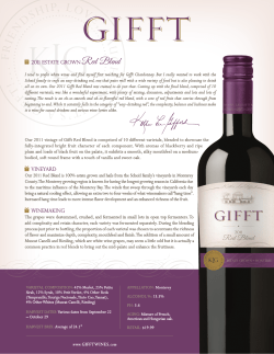 2011 ESTATE GROWN Red Blend I tend to prefer white wines and