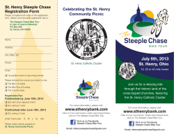 St. Henry Steeple Chase Registration Form