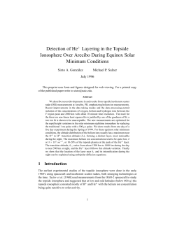 Detection of He Layering in the Topside Ionosphere Over Arecibo