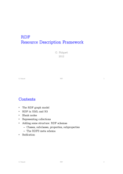RDF Resource Description Framework Contents - (CUI)