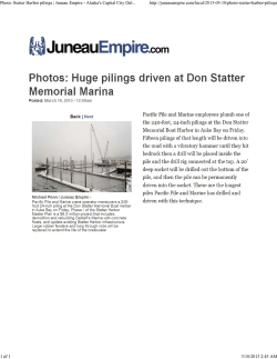 Photo: Statter Harbor pilings | Juneau Empire - Alaska`s