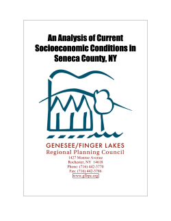 Socio-Economic Conditions in Seneca County