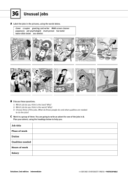 Unusual jobs - WordPress.com