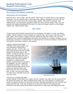 Sea Travel in the Eighteen Hundreds