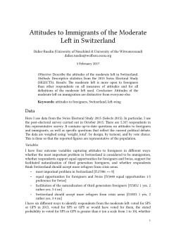 Attitudes Moderate Left - Open Science Framework