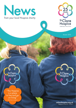 Autumn 2015 - St Clare Hospice