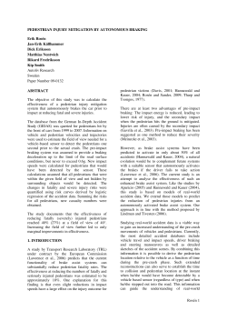 Pedestrian Injury Mitigation by Autonomous Braking