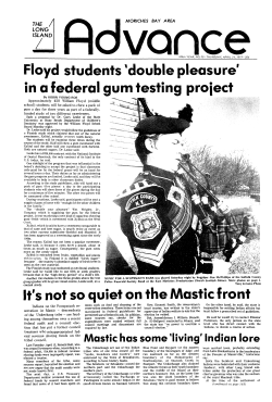 Floyd students "double pleasure` in a federal gum testing project It`s