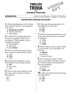 trivia - Sentimental Productions