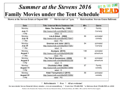 Summer at the Stevens 2016