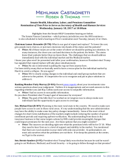 Senate Health, Education, Labor, and Pensions Committee