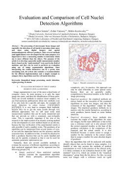 Evaluation and Comparison of Cell Nuclei Detection Algorithms